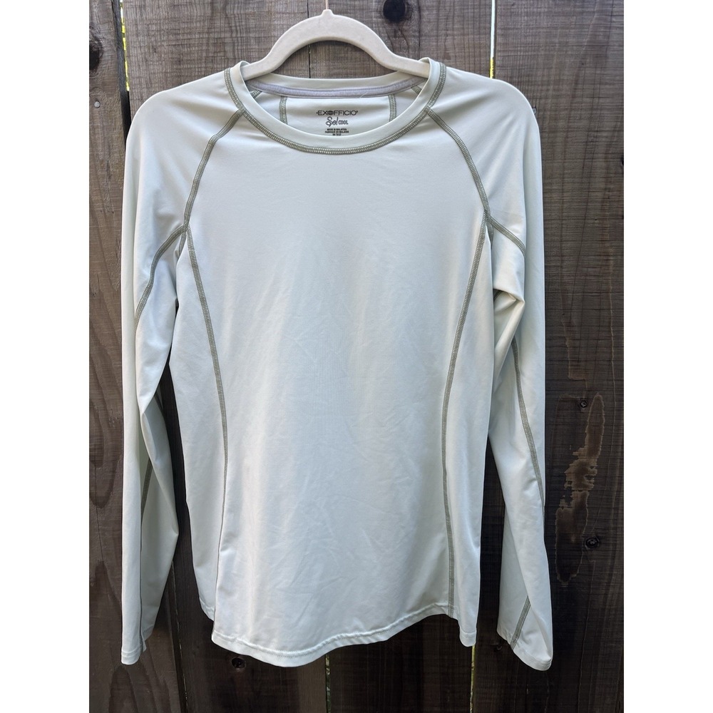 ExOfficio‎ Sol Cool Jersey Shirt women Sz Small Long Sleeve UPF 50